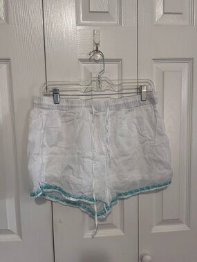 Roller Rabbit Pajama Bottoms White/Blue Size Large
